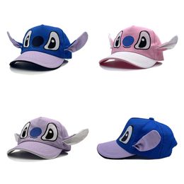 Children Baseball Cap Cartoon anime hedgehog design Hat outdoors Cap big ears Hip Hop Fitted Cap Hats For child kid