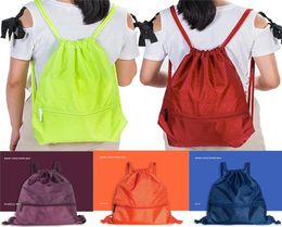 Drawstring Bags Custom Logo String Bag Promotional Sport Printed Backpack Pull Rope Female Canvas Gym SchoolGym Bag Sport Pack5937370
