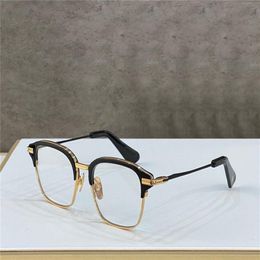 New fashion design men optical glasses TYPOGRAPH K gold square frame vintage simple style transparent eyewear top quality clear le261T
