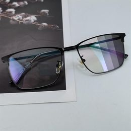 Sunglasses Pochromic Transition Glasses For Women Men Anti Radiation Blue Light Replaceable Clear Scratch Lens Square2845