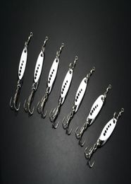 Whole 50Pcs Fishing Lures Spoon Spoons Hooks Baits 72g0126852201