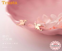 Stud Trusta 100 925 Sterling Silver Earring Jewelry Women Fashion Small Dragon Earrings For Girls Kids Lady DA28512276982