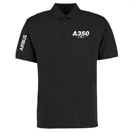 Men's Polos Plane Pilots Airbus A350 Men Women Polo Shirt Summer Cotton Shirts T For