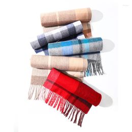 Scarves Women Warm Classic Lattice Scarf Fashion Casual Cashmere Couple Plaid Winter Men Business Unisex Muffler Hijab