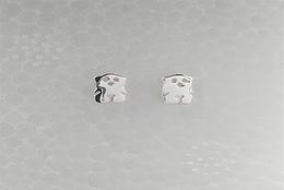 Bear Jewelry 925 Sterling Silver earrings Silver Sweet Dolls Earrings Fits European Jewelry Style Gift 214833500244o7209677