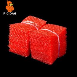 Red Colour Double Film Bubble Bags Plastic PE two 2 layer Packing Envelopes Anti-static Shockproof Padded Pouches Bubble Bag262b