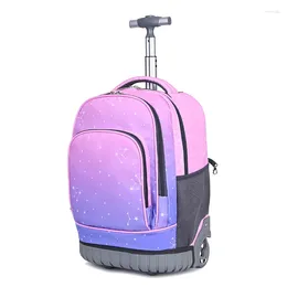 School Bags Spring Or Fall Girl Pretty Style Polyester Good Quality Travel Trolley Backpack