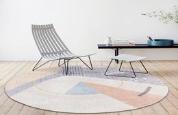 Carpets Nordic Retro Bohemian Beautiful Art Nonslip Circular Rug Floor Mat Bedroom Living Room Home DecorationCarpets9968464