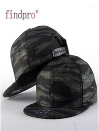 findpro Camo Snapback Caps New Flat Adjustable Hip Hop Hats For Men Women Camouflage Baseball Bboy Cap Style Unisex11706458