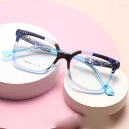 Sunglasses Frames Optical Prescription Eyeglass Woman 2023 Fashion Color Eyewear Ultra Light Acetate Myopia Hyperopia Astigmatism Glasses