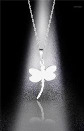 Pendant Necklaces Necklace Titanium Steel Dragonfly Stainless Girl Sweater Chain Hypoallergenic European American Jewelry19309968