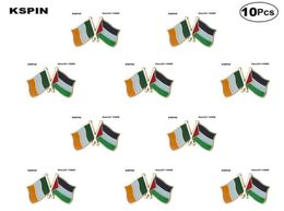Ireland Palestine Friendship Lapel Pin Flag badge Brooch Pins Badges 10Pcs a Lot4637187