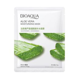 BIOAQUA Plant Facial Mask Moisturize Cucumber Blueberry Aloe Vera Seaweed Bilobed Yeast Facial Mask