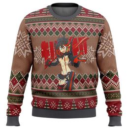 Men's Tracksuits Kill La Kill Ugly Christmas Sweater Christmas Sweater Gift Santa Claus Pullover Men 3D Sweatshirt and Top Autumn and Winter ClotL2402