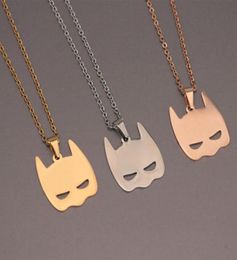 Everfast Batman Pendants Necklaces Stainless Steel Cute Mask Charms Choker Necklace Women Girls Doctor Christmas Gift Jewelry1895601