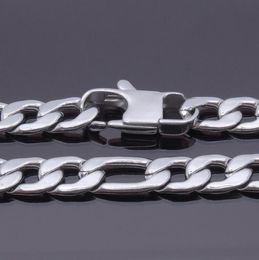 Chains 12mm Width 18039039 36039039 Inches Customize Length Mens High Quality Stainless Steel Necklace Figaro Chain 4080644