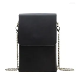 Evening Bags 2023 Women Fashion Concise Mini Flap Chain Bag Phone Shoulder Crossbody Club Party Daily Office