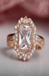 Cluster Rings 14K Yellow Gold 15 S Diamond Ring For Women Luxury Engagement Wedding Anillos Gemstone And7484781