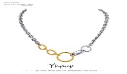 Designer Necklace Luxury Jewellery Minimalist Metal Stainless Steel 2021 18 K Chain Mix Colour Choker Texture Punk Statement Gift9786811