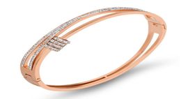 2021 designer bangle Japan and South Korea titanium steel diamond bracelet fashion Jewellery women clasp silver rose gold bracelets 2224233