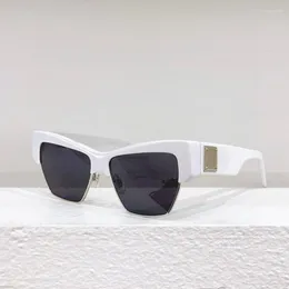 Sunglasses Men's Glasses Metal Acetate Cat Eye Square Frame 4415 Women's High Quality Hip Hop Style Black Brown White Blue Red