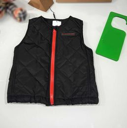 Brand Cotton baby vest Back waist design child coat Size 100-160 kids designer clothes sleeveless girl boy jacket Dec05