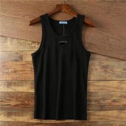 Men's Vest Slim Vest Tops Trendy Fashion Summer Basic Solid Sleeveless Tank Top Men's Gymnasium Sportswear Muscle Fit