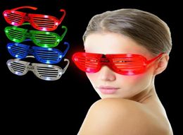 Decoration Led Light Glasses Shutter Shape Cold Flash Party Concert Favours Cheer Dance Props Luminous Eyeglass Toy 3 8rr F1237327