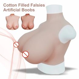 Breast Form Huge Realistic Shemale Fake Boobs False Breast Forms Crossdressers Silicone Breast Tits For Drags Mastectomy Transgender 231211