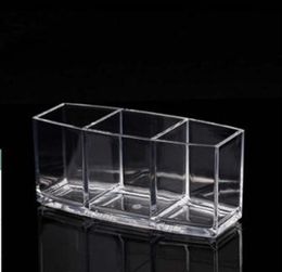 Accessories Packaging Organisers Acrylic Makeup Brush Organiser 3 Grid Cosmetic Holder Tools Storage Box and Accessory Box306s85