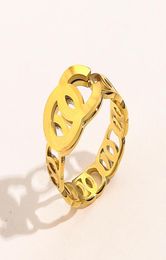 Fashion Jewellery Designer Rings 18K Gold Plated Stainless Steel Ring Fine Finger Ring Luxury Women Love Wedding Jewellery Supplies Ac5666096