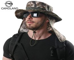 Tactical Camouflage Boonie Hats Nepalese Cap Bucket Hat Militares Army Mens Military Hiking Fishing Hat With Flaps UV UPF50 2205071727690