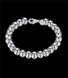 Wedding gifts 8M Hollow 925 silver bracelet JSPB126Beast gift men and women sterling silver plated Charm bracelets5668730