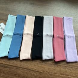 LU Women Yoga Hair Bands Litness Excerise اللوازم الجريئة الرياضية الرياضية على الوجه غسل ​​الشعر مرونة الفتيات