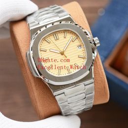 5 Colours Wristwatches Size 40 mm 5711 1A Stainless Steel 324 Automatic Mechanical Transparent Mens Watch Watches244U