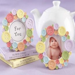 10pcs Mini Colourful Button Round Po Frame For Wedding Baby Shower Party Birthday Favour Gift Souvenirs Souvenir2965