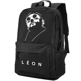 Leon backpack The Professional day pack Jean Reno school bag Film packsack Print rucksack Durable schoolbag Outdoor daypack