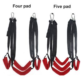 Sex Furniture Four and Five Pad Soft Sex Swing Sex Furniture Fetish Bondage Adult Game Seat Leg Pad Hanging Sex Toys Couples Flirt BDSM 231213