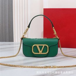 Square Valentno Diagonal Purse Baguette Chain Loco Armpit Fashionable New Small Leather Designer Women's Bag Shoulder Evening High-end Bags Lz7p