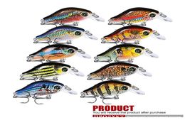 Baits Lures Fishing Sports Outdoorsmini Blight Painted Squarebill Crankbaits 10Colors 52Cm 85G Shallow Diving Slowly Rise Wobb2528172