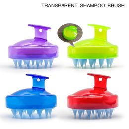 Shampoo Scalp Massage Brush Comfortable Silicone Hair Washing Comb Body Bath Spa Brushes Personel Health Accessories FMT2098