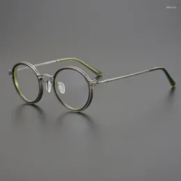 Sunglasses Frames Eye Glasses For Men RLT5860 Japan Brand Round Titanium Women Trending Optical Oculos De Grau Feminino