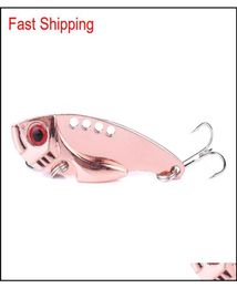 12pcs Blade Metal Vib Fishing Lures Bait 55cm 11g 8hooks Sinking Spoon Lures JZF hairclippers20119390676