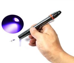 Fishing Accessories Deluxe 395nm UV Glue Cure Light 14cmx 18mm Torch Pen Ultra Violet Curing Led Black Lamp Outdoor6415847