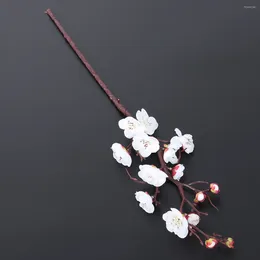 Decorative Flowers 5pcs Artificial Plum Blossom Branch Flower Bouquet Wedding Tree For Home Party Floral Arrangements Decoration