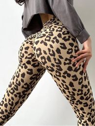 Women's Leggings Workout Fitness Leggins Leopard Printed Outfits Yoga Pants Sexy Legging High Waist Gym Wear Sports Tight Soft 231214