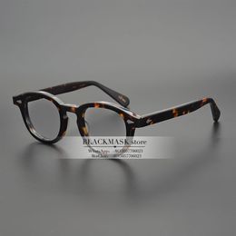 JackJad Top Quality Acetate Frame Johnny Depp Lemtosh Style Eyewear Frame Vintage Round Brand Design Eyeglasses optical glasses fr274H