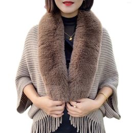 Scarves Women Faux Fur Shawl Wrap Stole Wool Cloak Cape Wedding Dress Party Coat For Dinner