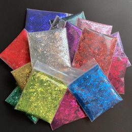 Nail Glitter 50g/Bag Colourful Chunky Set For Epoxy Resin Custom Tumblers Crafts DIY Festival Decor