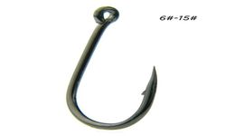 10 Sizes 615 Black Ise Hook High Carbon Steel Barbed Hooks Fishhooks Asian Carp Fishing Gear 1000 Pieces Lot W102830859